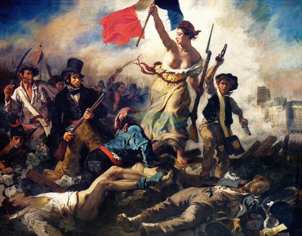 Delacroix Eugene la libertad guiando el pueblo