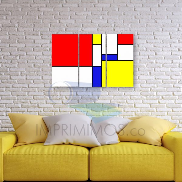 Piet Mondrian Geometrico 1 - Imagen 2