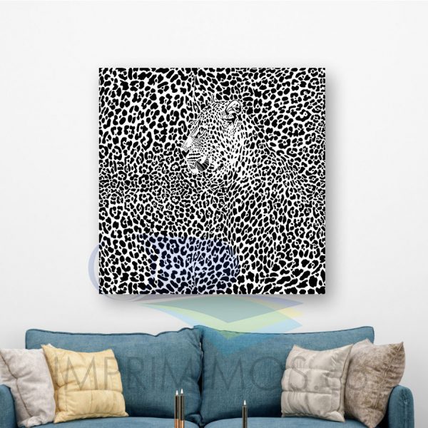 Leopardo Blanco y Negro 001 - Imagen 2