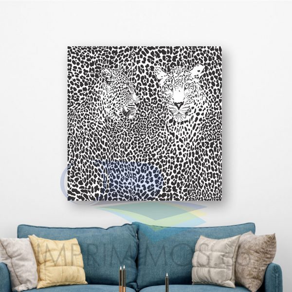 Leopardo Blanco y Negro 002 - Imagen 2