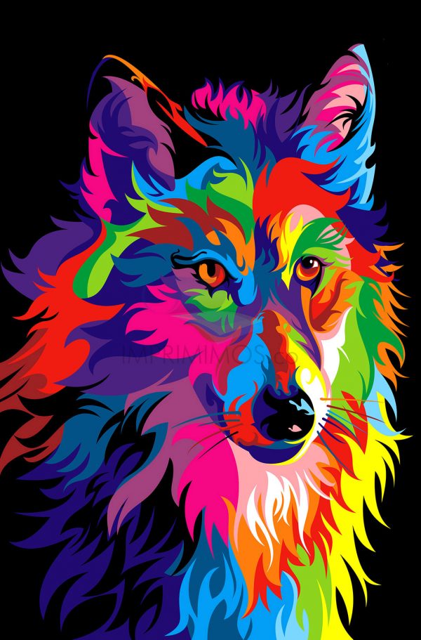 Lobo pop art