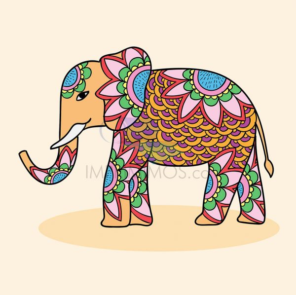 Elefante Mándala 003