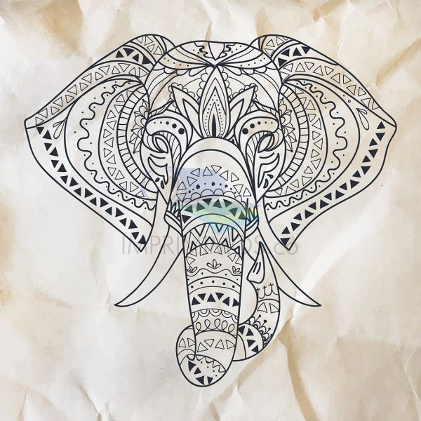 Elefante Mándala 007